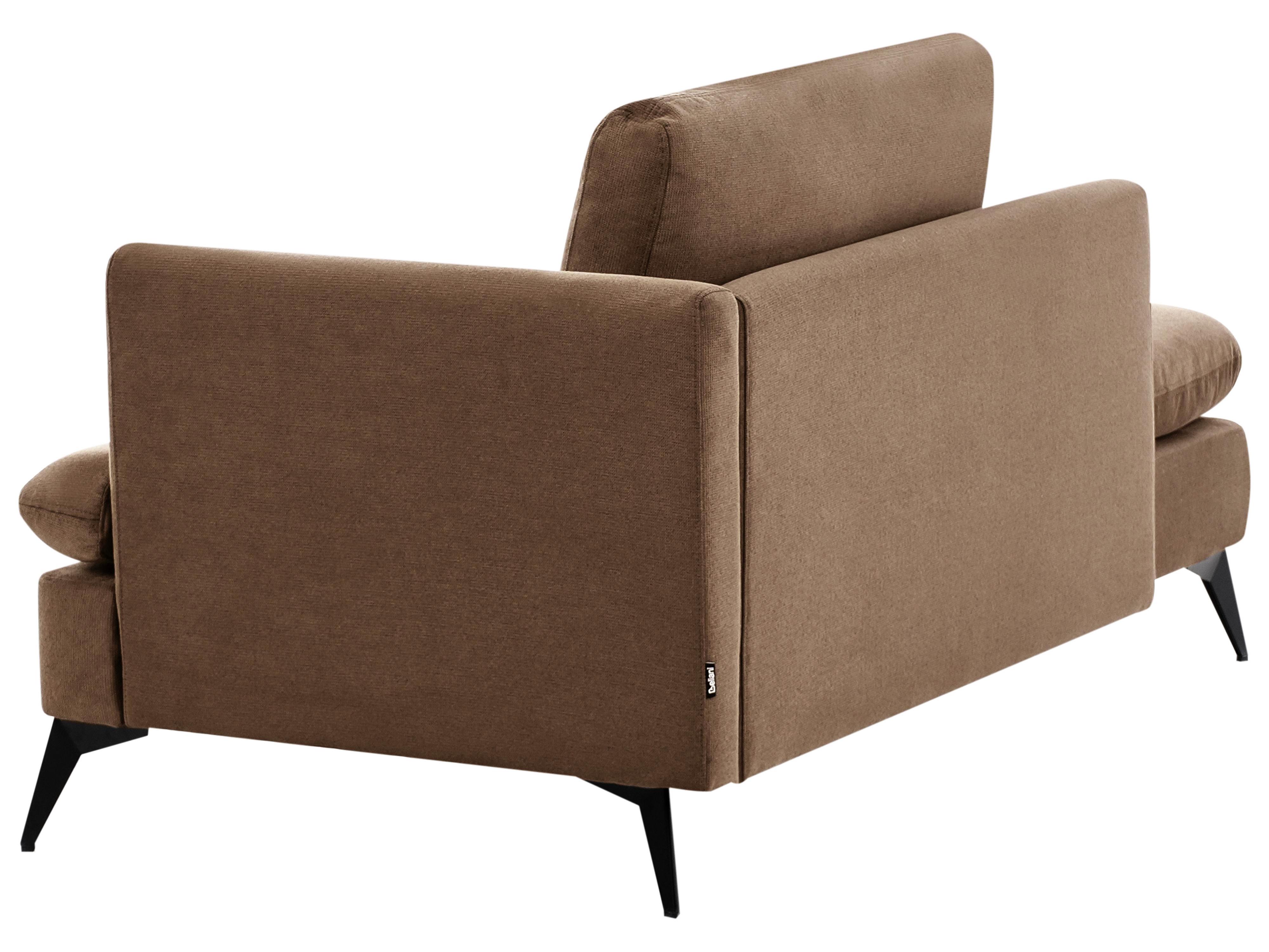 Rechtszijdige chaise longue SIEVOZ Stof Bruin