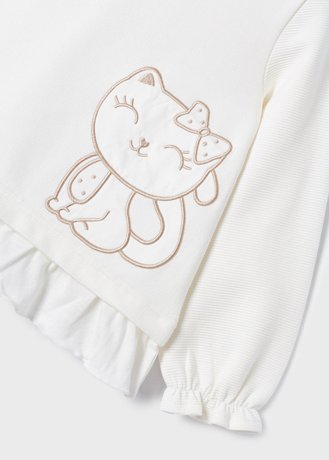 Conjunto de duas peças com moletom de algodão sustentável para meninas