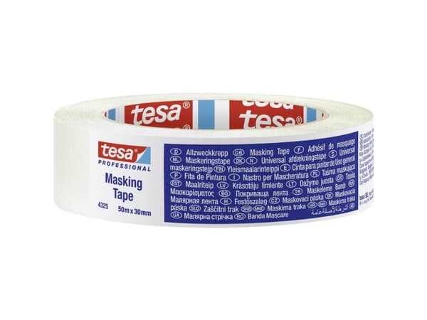 tesa STANDARD 04325-00002-01 Crepebånd tesa® Professional Beige (L x B) 50 m x 30 mm 1 stk