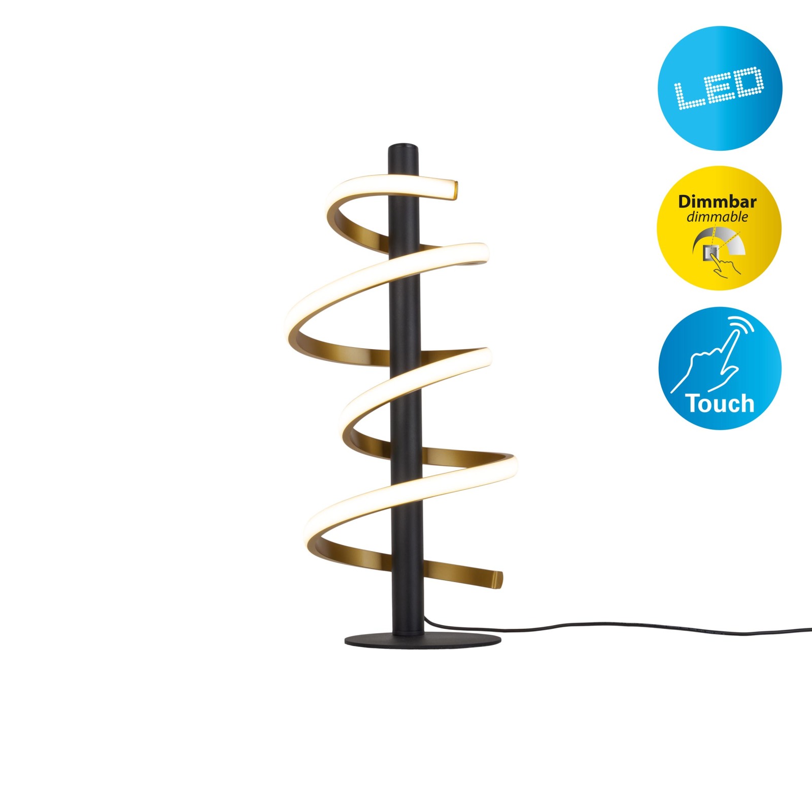 LED-Tischleuchte BELLEZA - gold - dimmbar