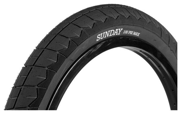 Pneu BMX Sunday Current V2 20'' Rigide Noir