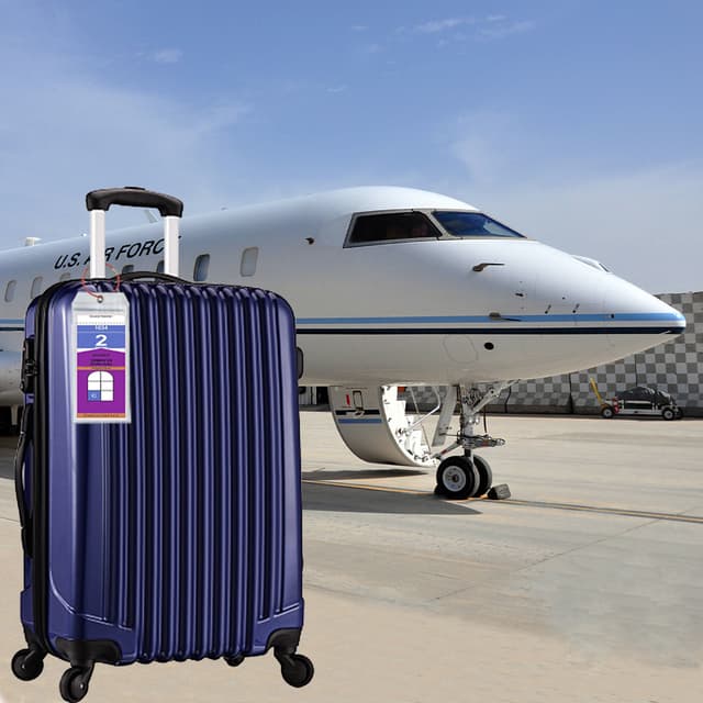 Bagage nøgleringe og ID-tagholdere Sølv