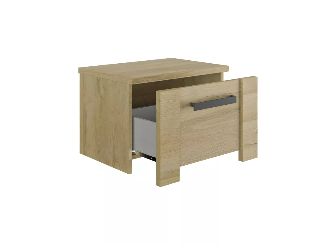 Chambre Adulte Complète (140*190) Chêne blond - MARCELLINO