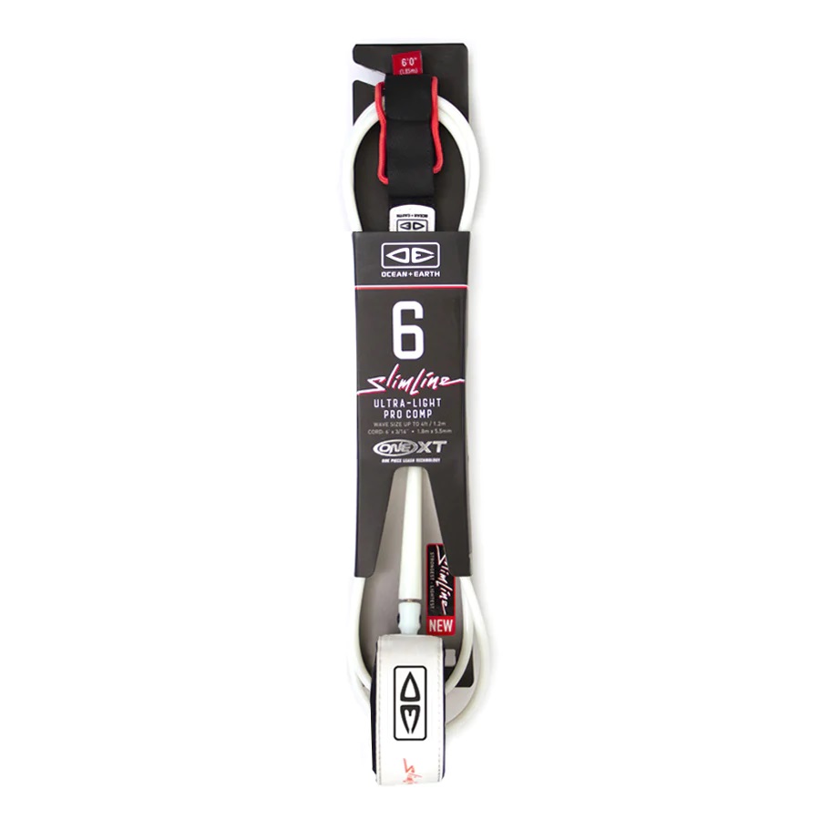 Ocean and earth Leash - Slim Line Comp One XT - 6'0 Black