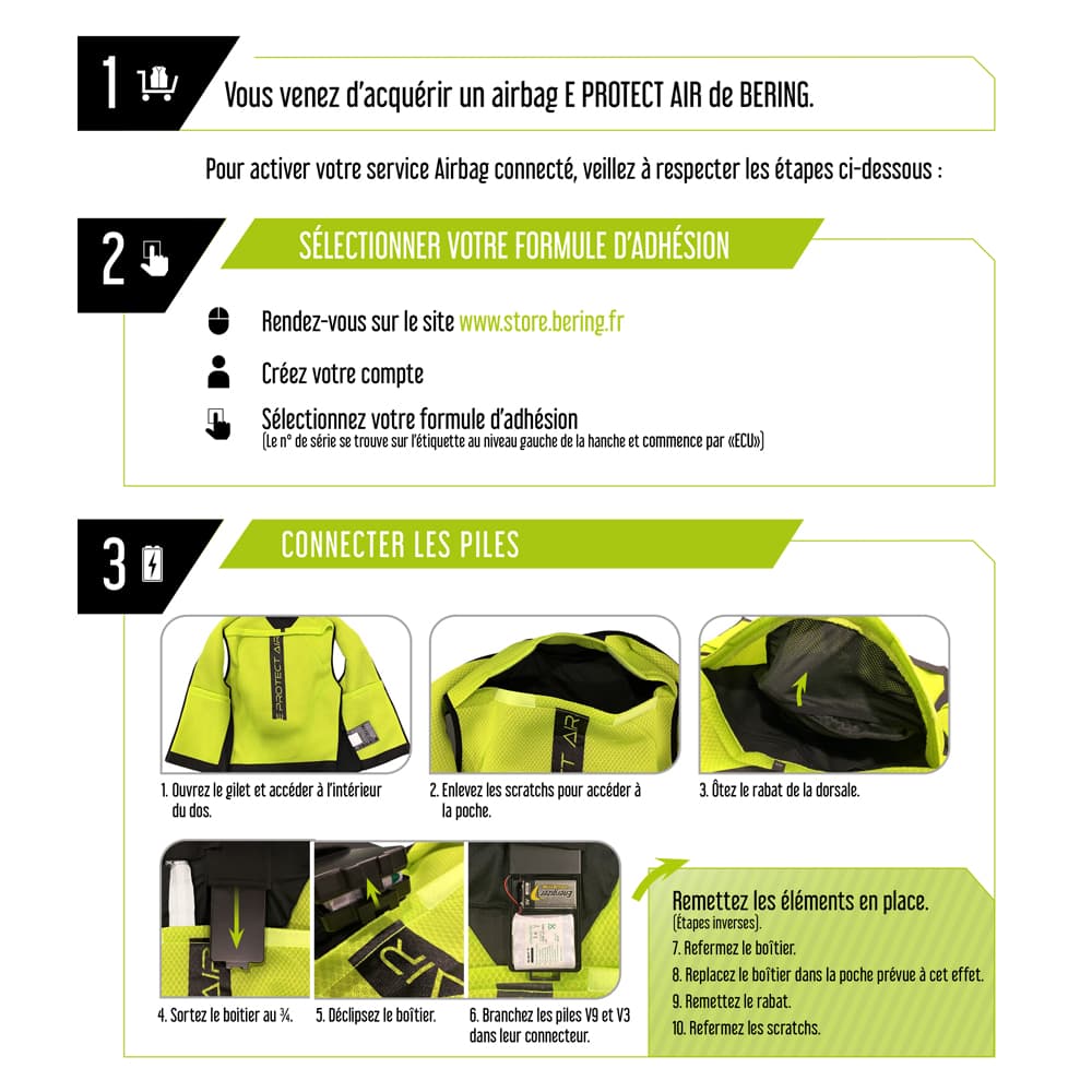 Bering - Airbag E-Protect Air Noir