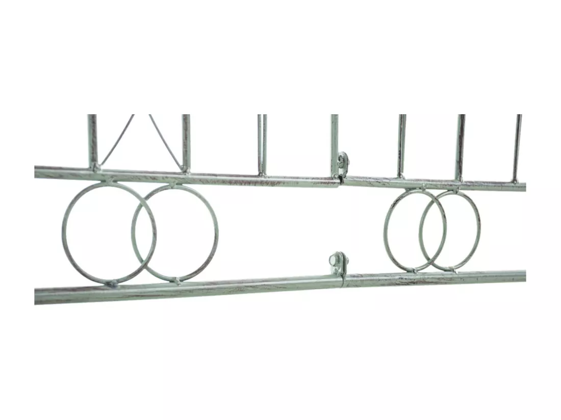 Lot de 4 Clôture de jardin - Métal & Métal - Vert antique - Mangold