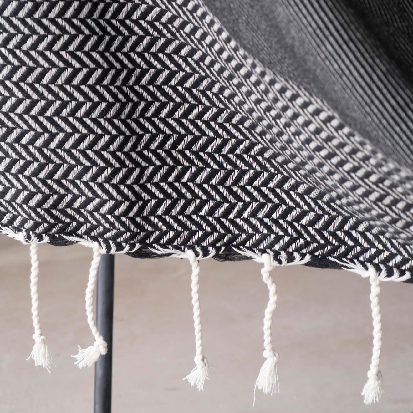 Febronie Plaid Oslo Jacquard noir