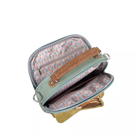 Hi-Di-Hi Traveler Hand/ Shoulderbag Light Green/ Yellow