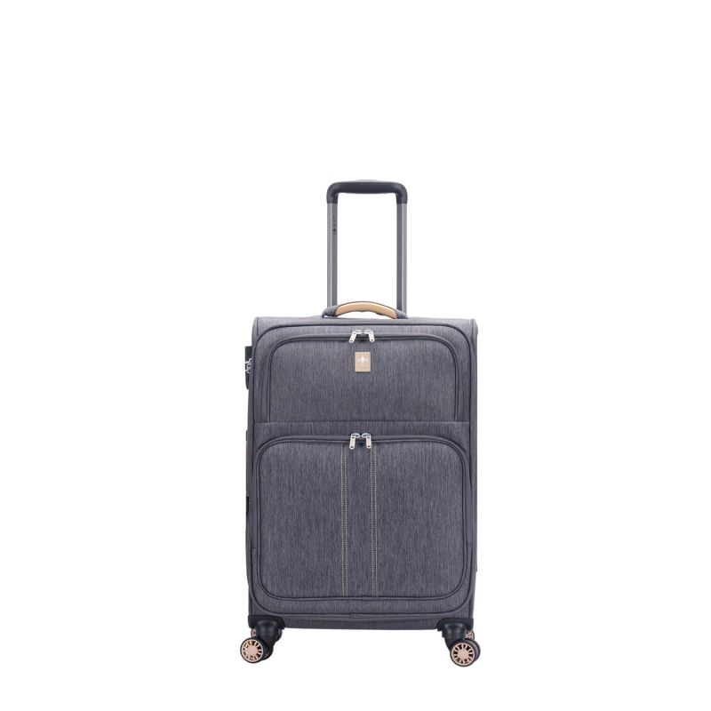 Lot de 3 valises souples 355 55, 67 et 77 cm Gris foncé
