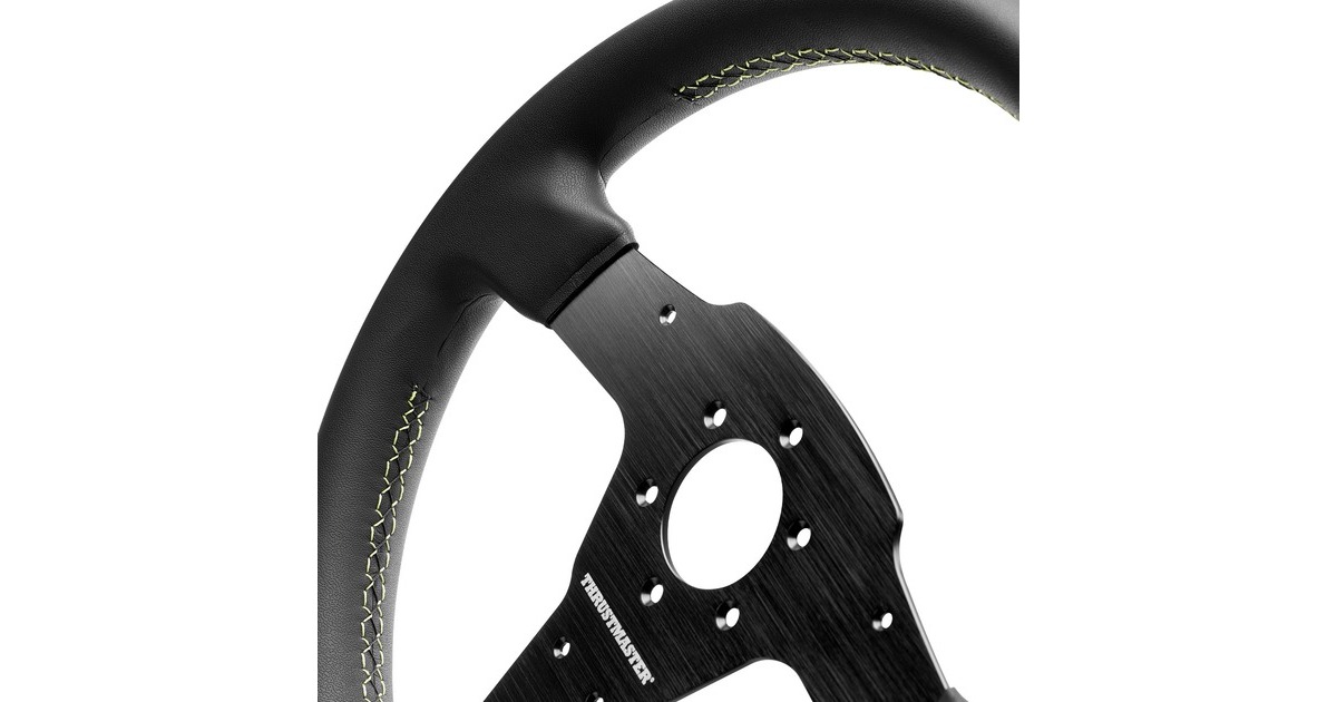 ThrustmasterEVO Racing 32R Leather stuur add-on  (Zwart, PS5 en PS4, Xbox Series en Xbox One en PC)