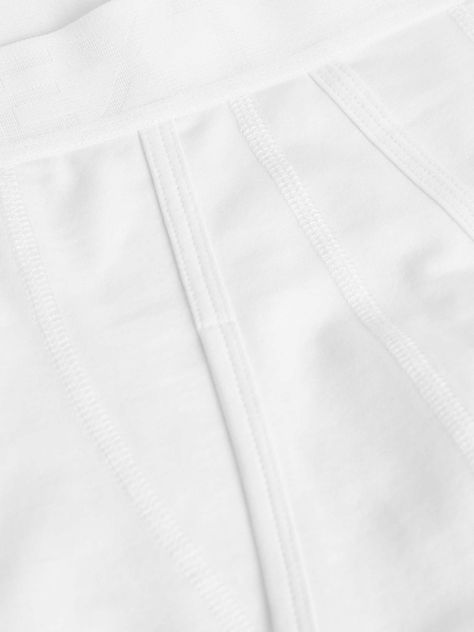 Wit - Standaard - 10 Boxershorts zonder plooi