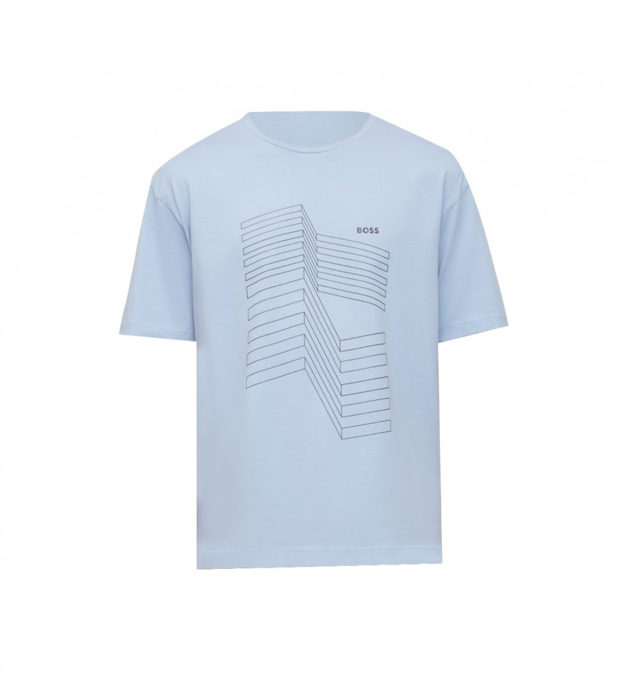 Camiseta BOSS Relaxed Fit azul marinho