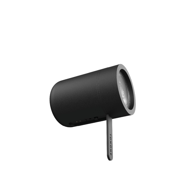 Tonone One Straight vloerlamp LED oplaadbaar Smokey Black
