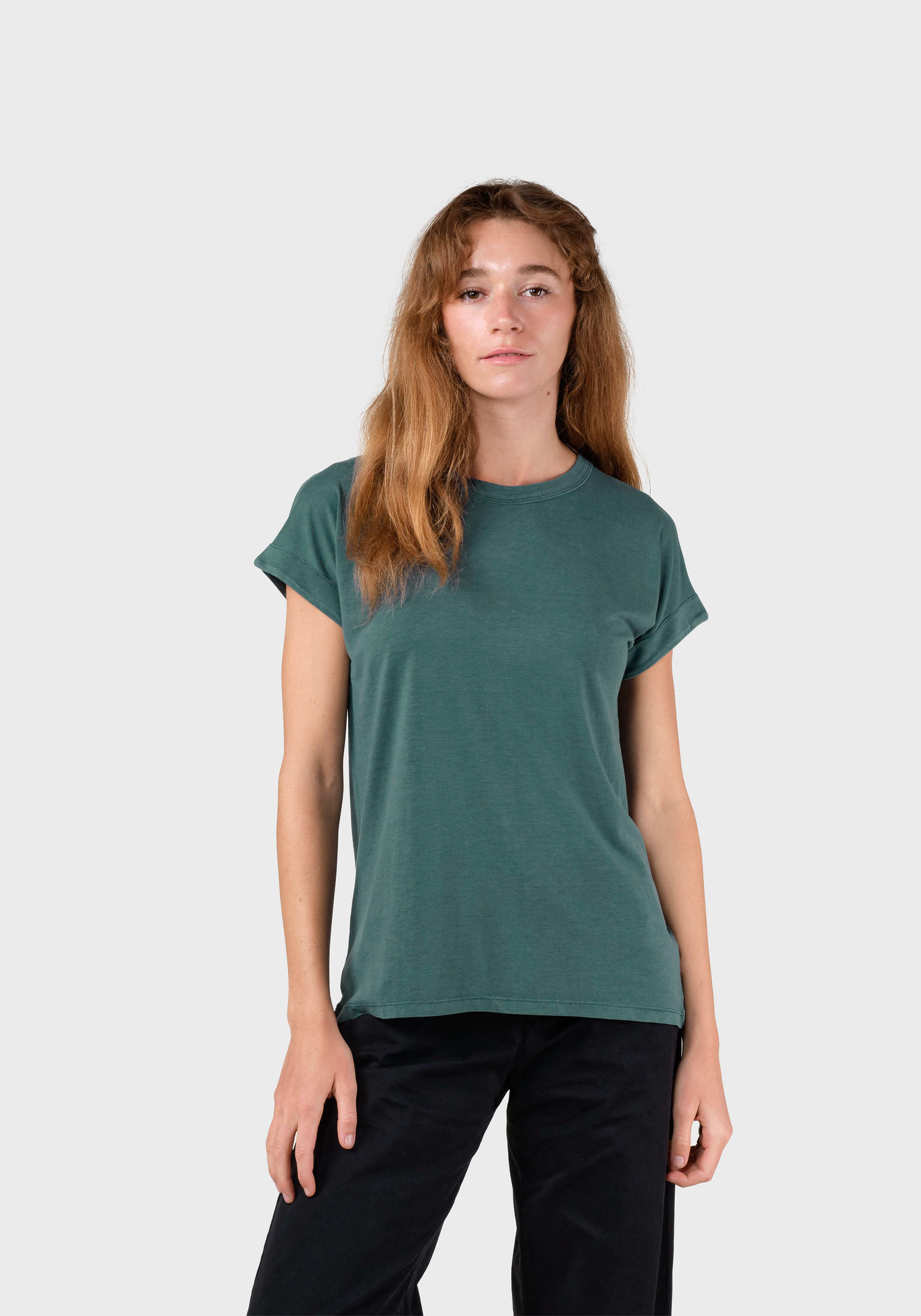 Klitmøller Collective T-Shirt Sigrid Tee Moss Green