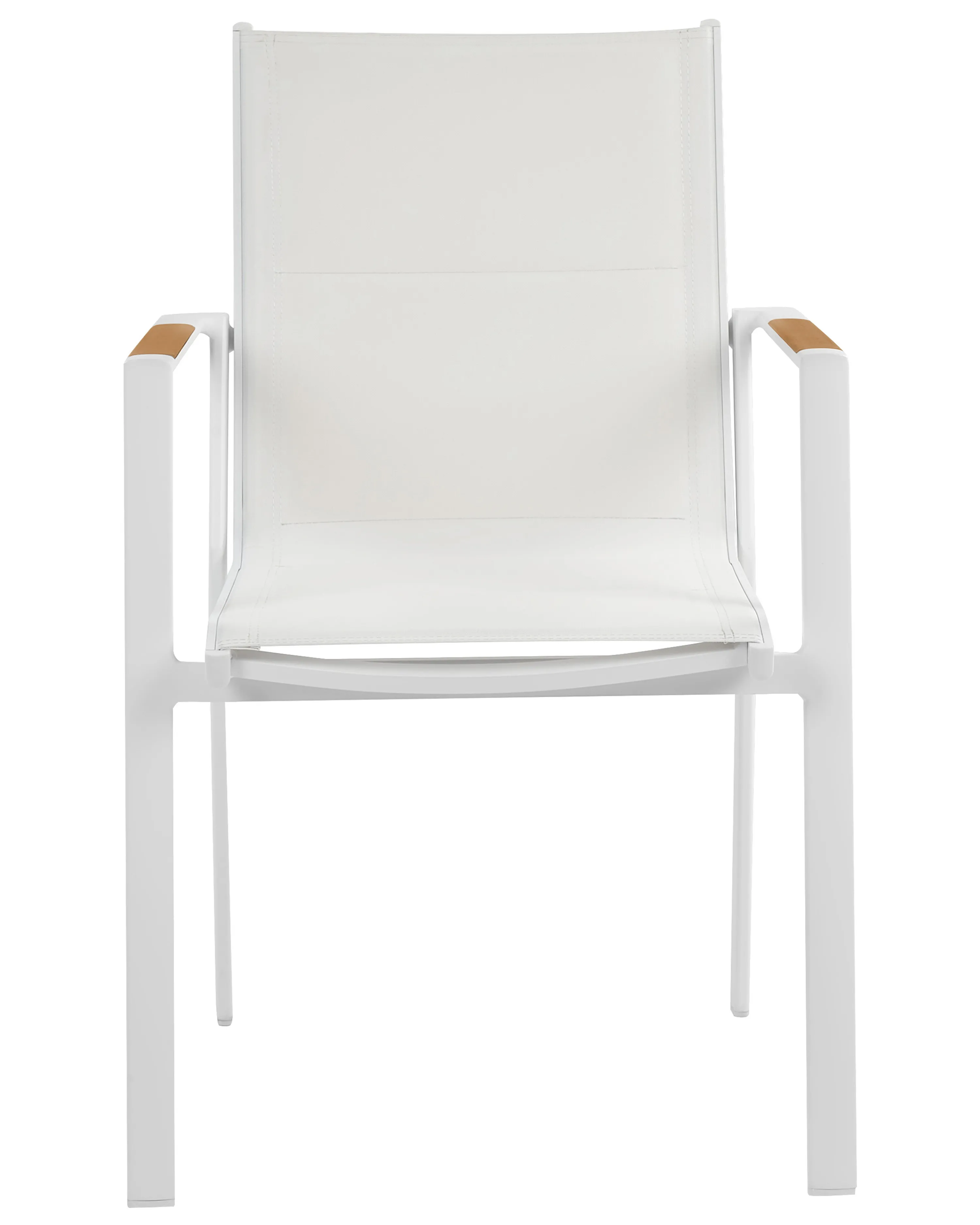 Set van 6 tuinstoelen BUSSETO Metaal Wit