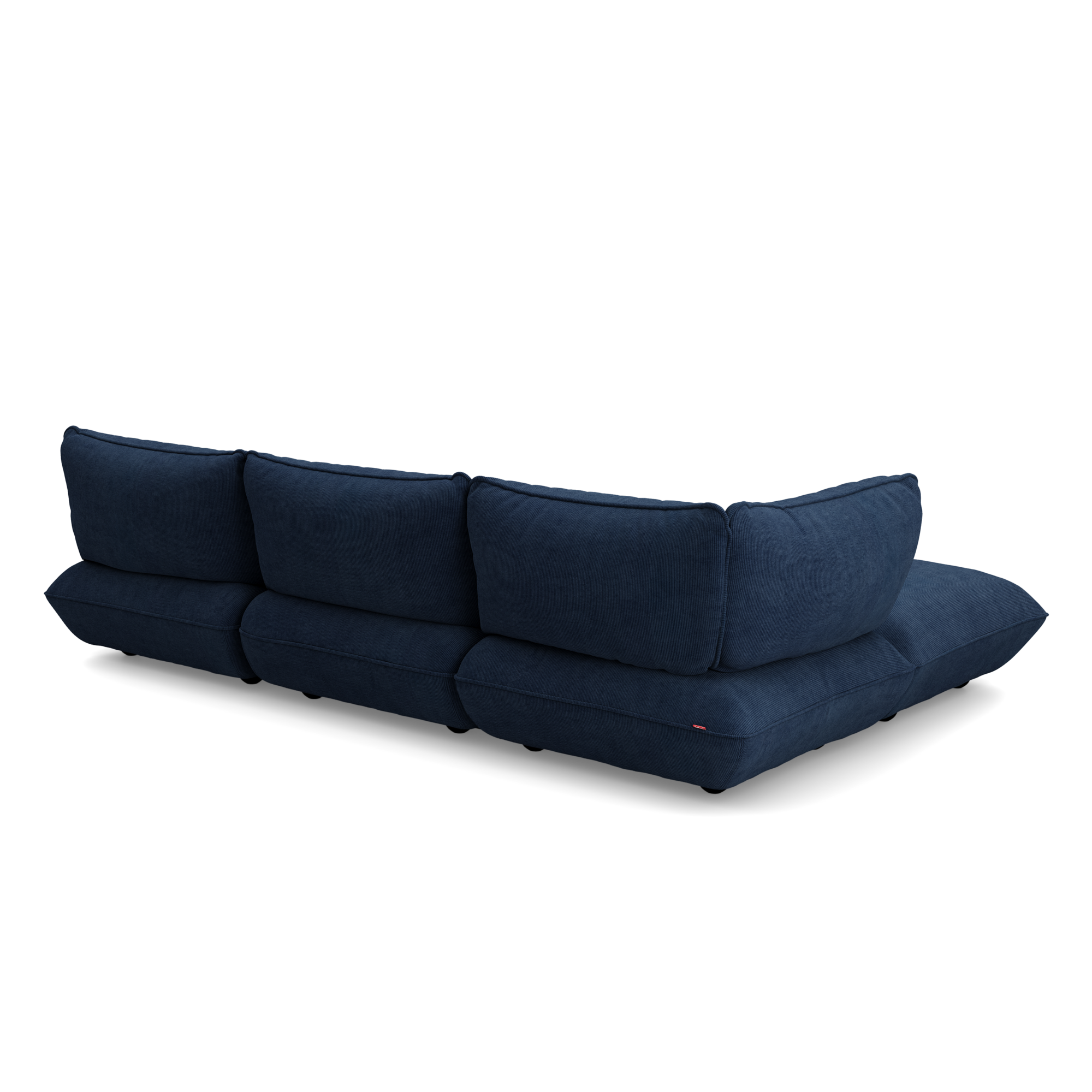 Hoekbank Sumo links cord recycled deep blue