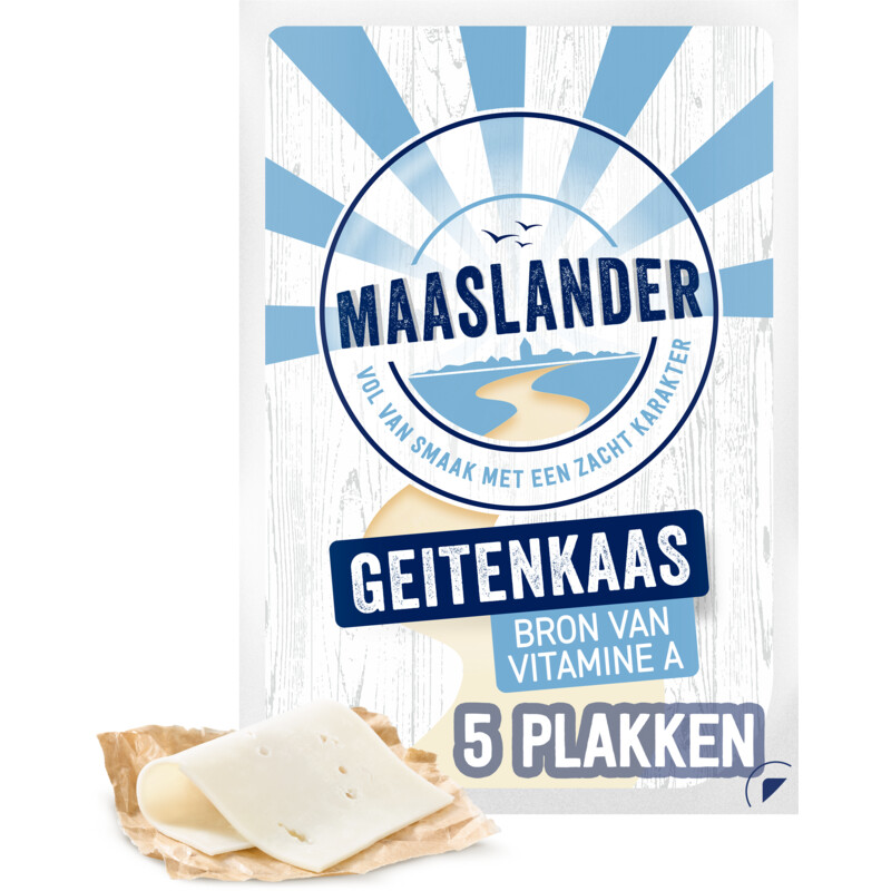 Maaslander jong belegen geitenkaas plak