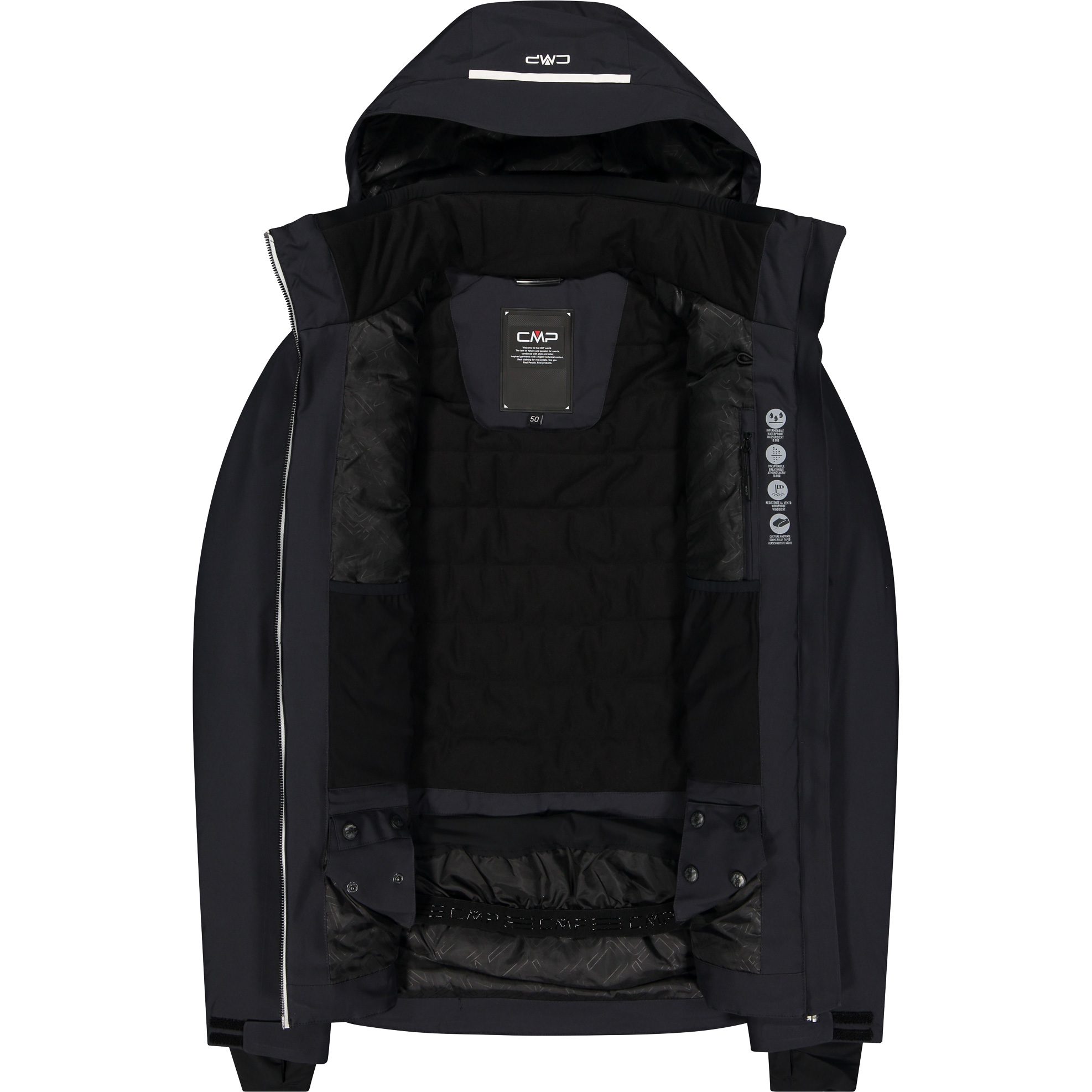 CMP Twill Skijacke Herren antracite