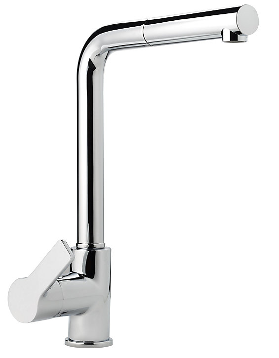 Mitigeur de cuisine chromé avec douchette Kramer Groupe Nook