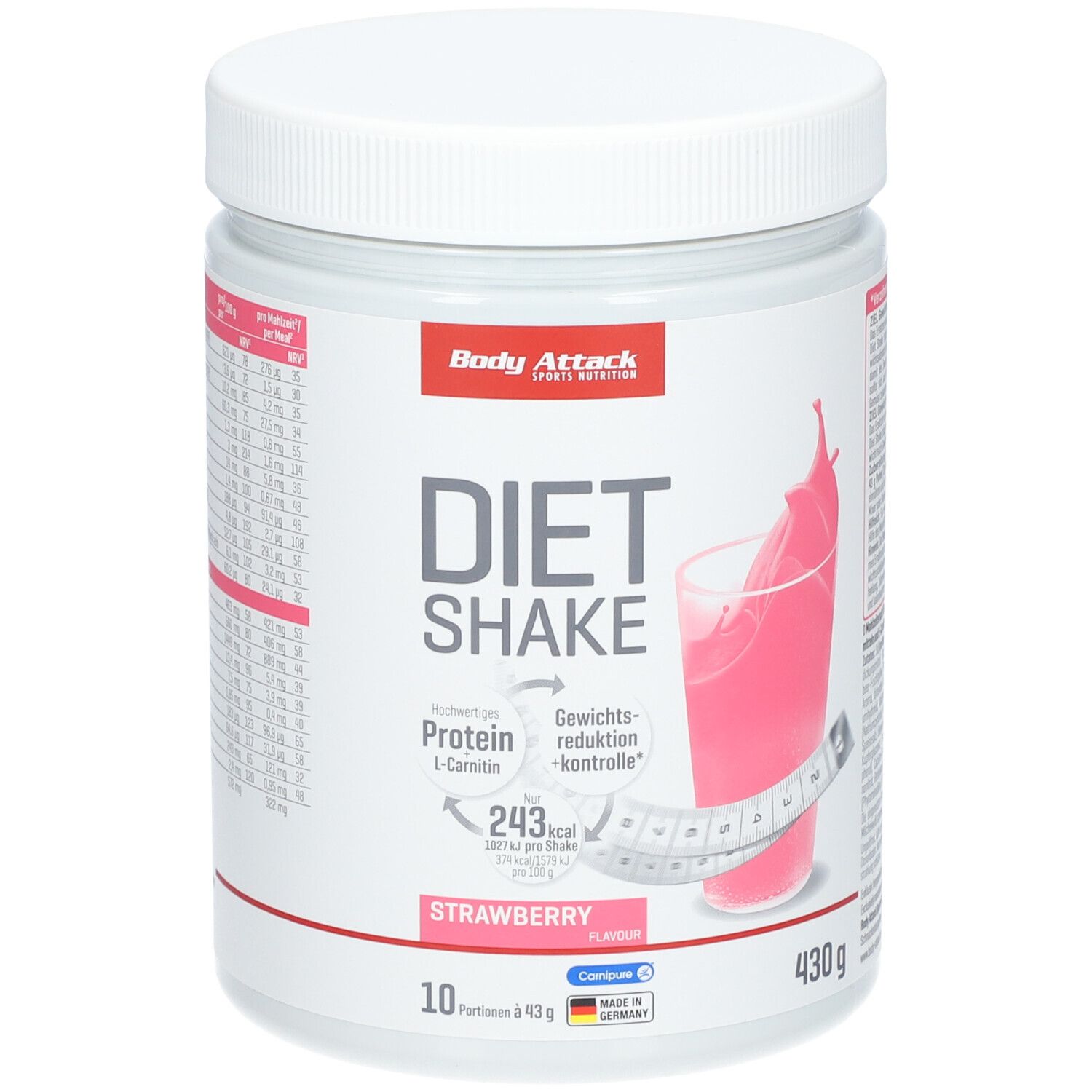 Body Attack Diät Shake Erdbeer