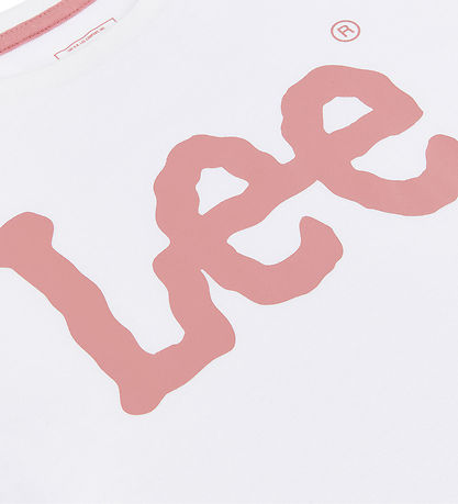 Lee T-shirt - WobBlå Graphic - Bright White