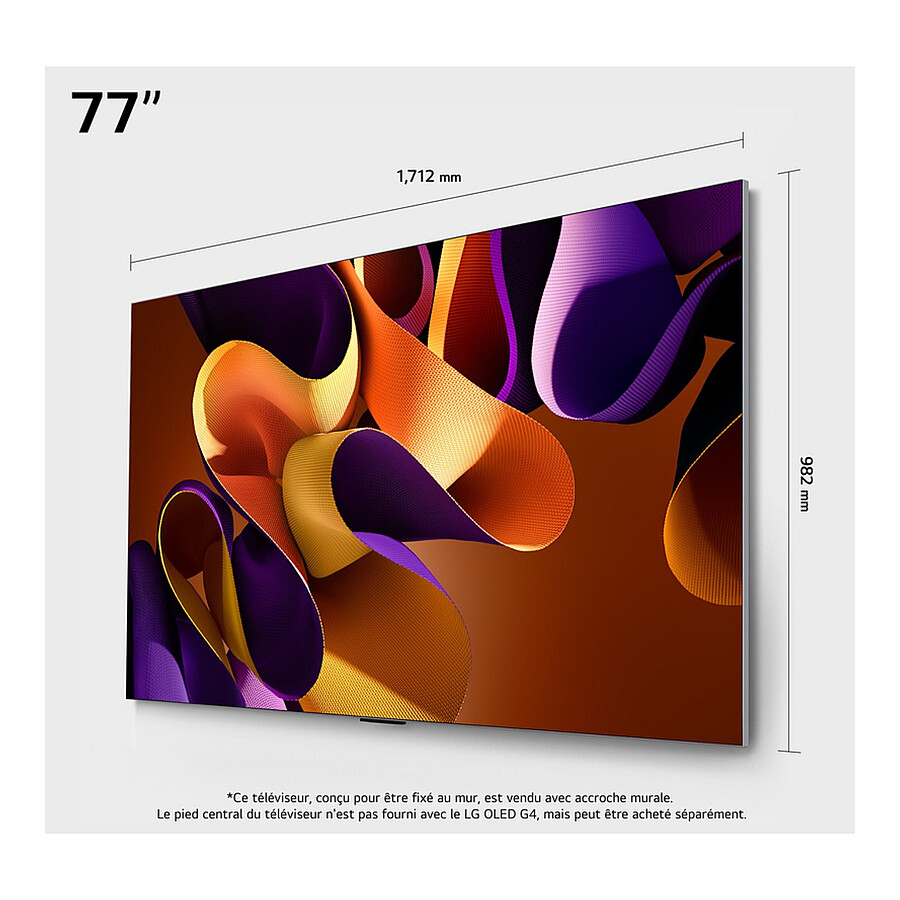 LG OLED77G4 + S90TY - TV OLED 4K UHD HDR - 195 cm - Barre de son