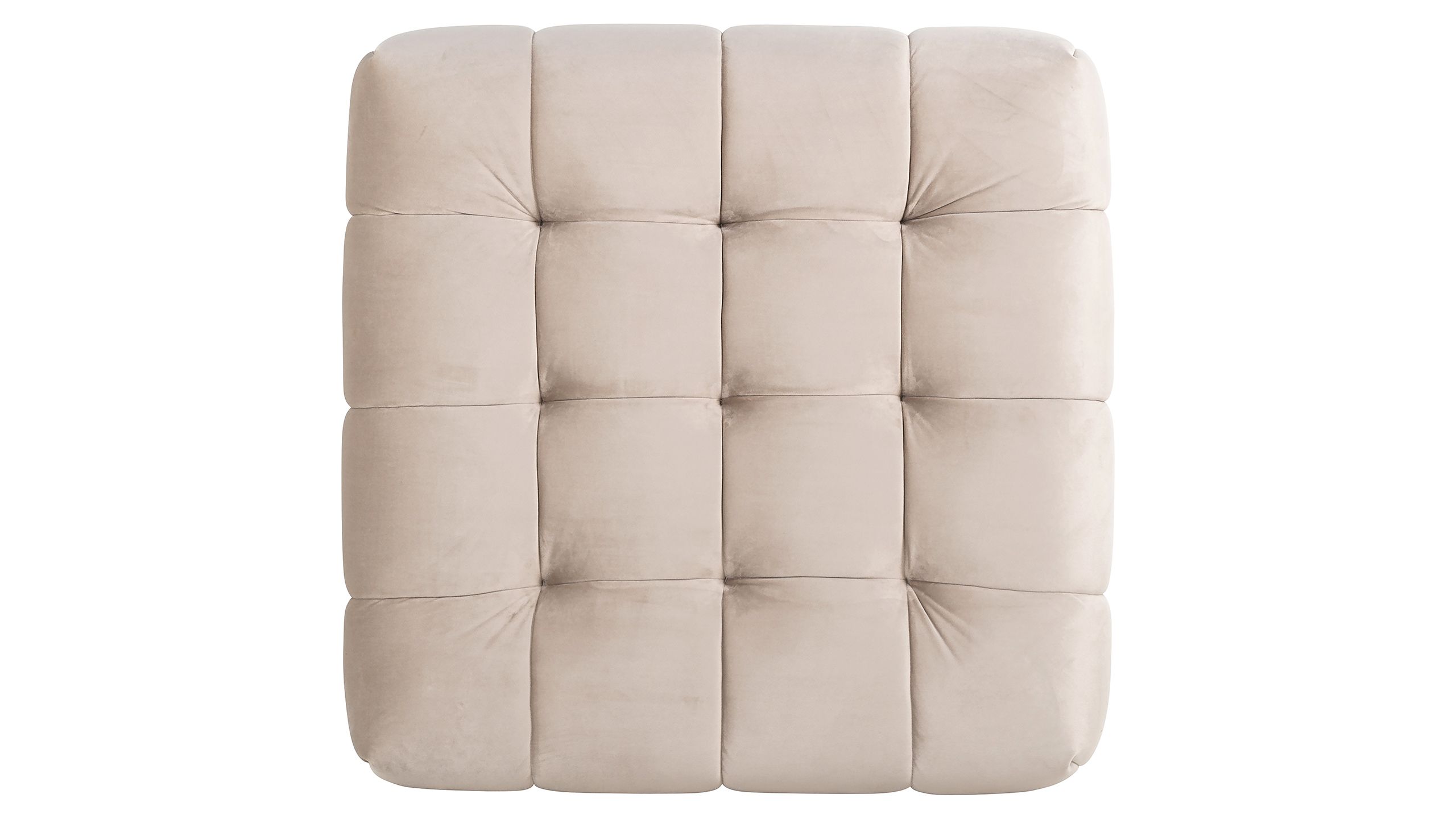 Poef 211257 Khaki Velvet Huxley B76 x D76 x H50 cm