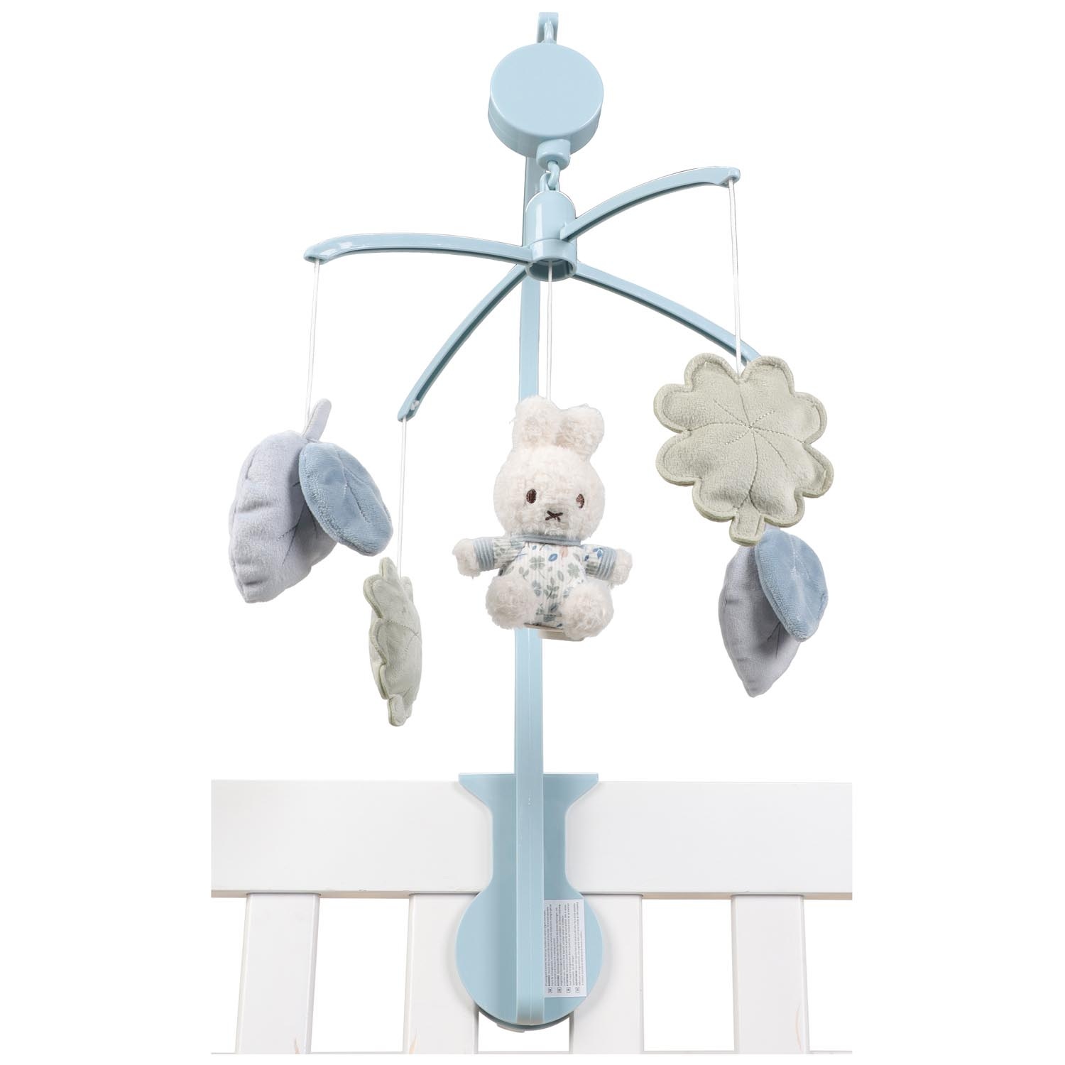 Nijntje x Little Dutch muziekmobiel Lucky Leaves blauw