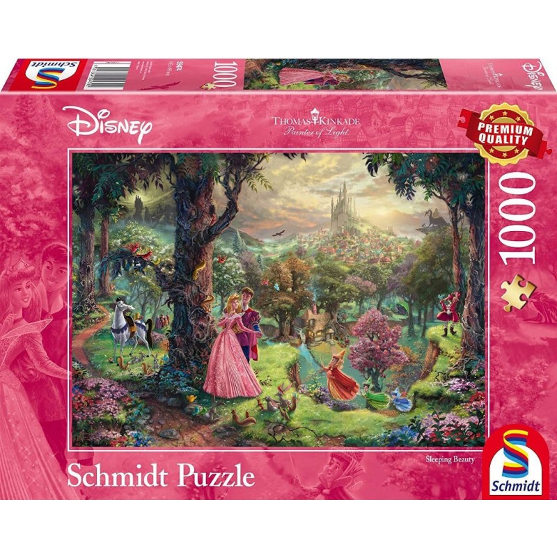 Puzzle 1000 pièces Kinkade - La belle au bois dormant