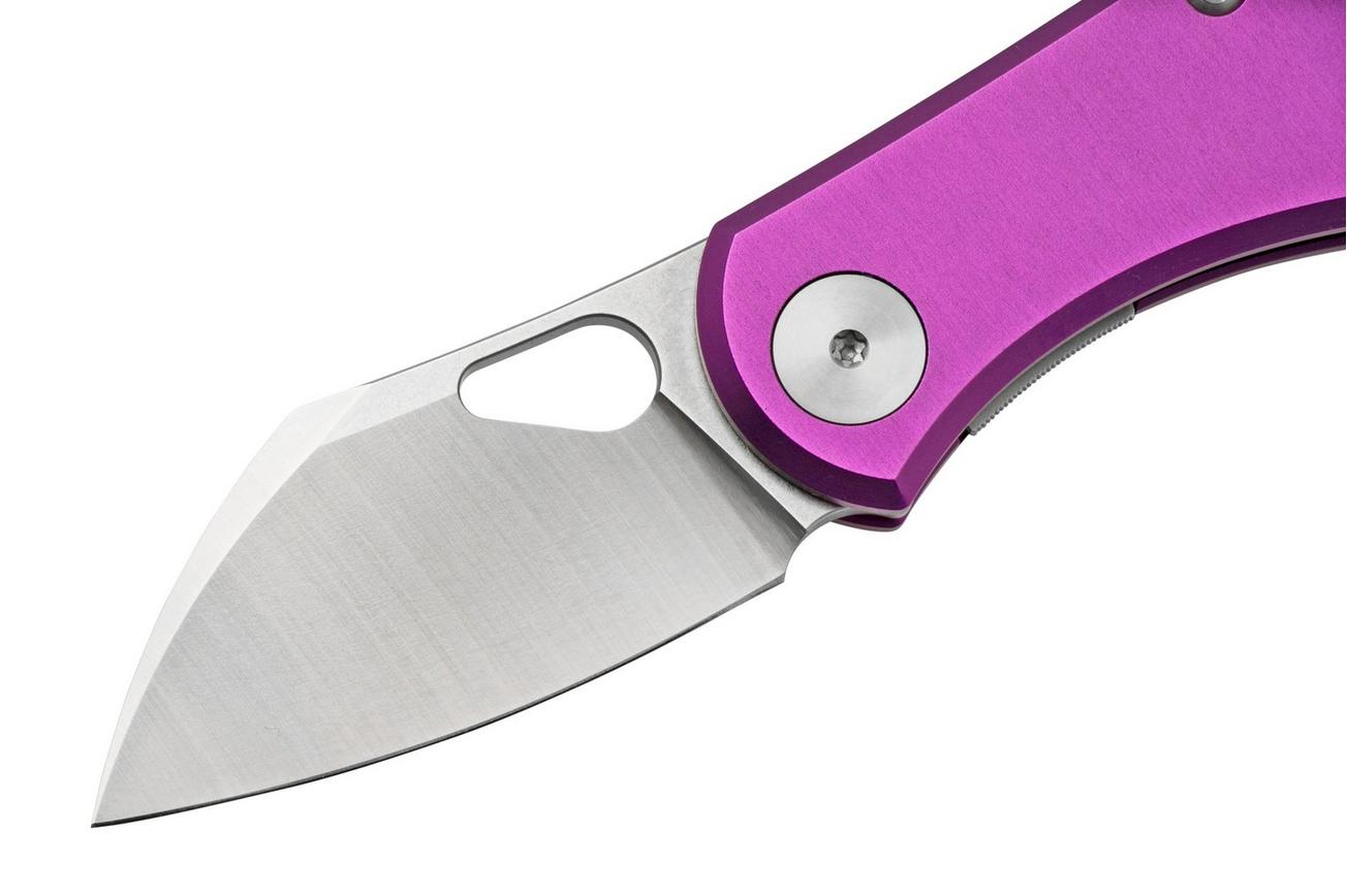 GiantMouse ACE Nibbler Paars Aluminum, N690 zakmes, Ansø en Voxnaes design