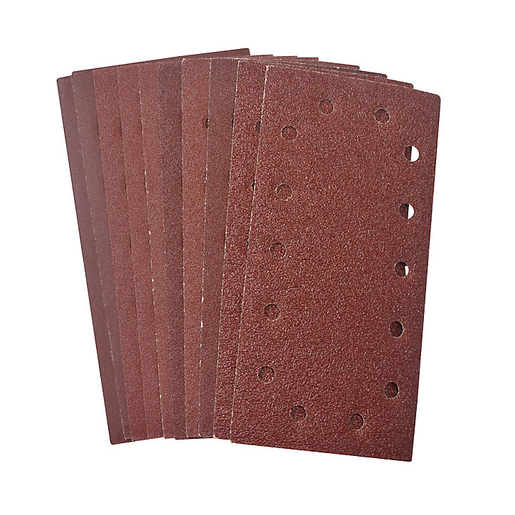 Abrasif pour ponceuse vibrante Universal 1/2 115 x 230 mm, assortiment - 10 pièces