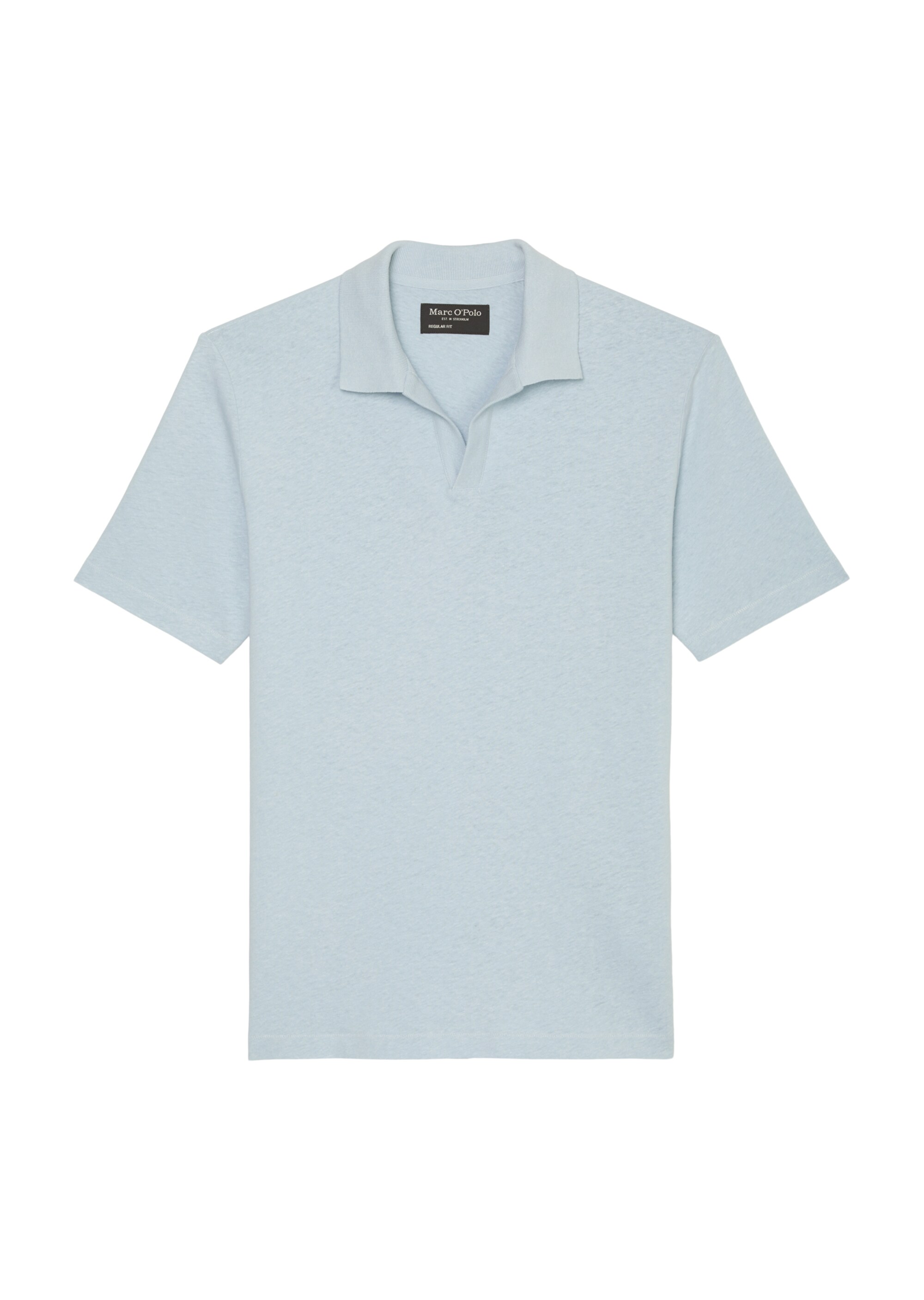 Poloshirt Jersey regular aus Bio-Baumwolle und Leinen