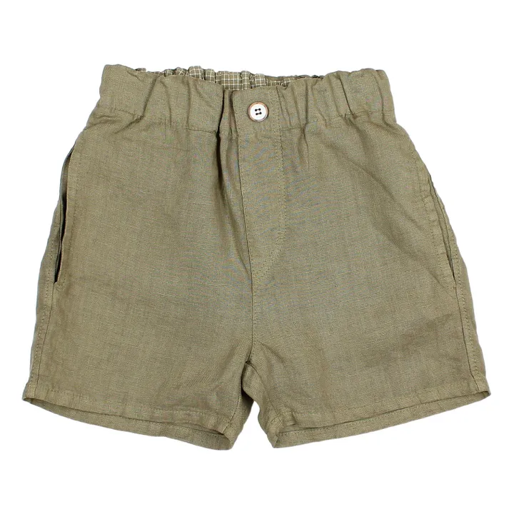 Búho Short Uni Lin | Vert kaki