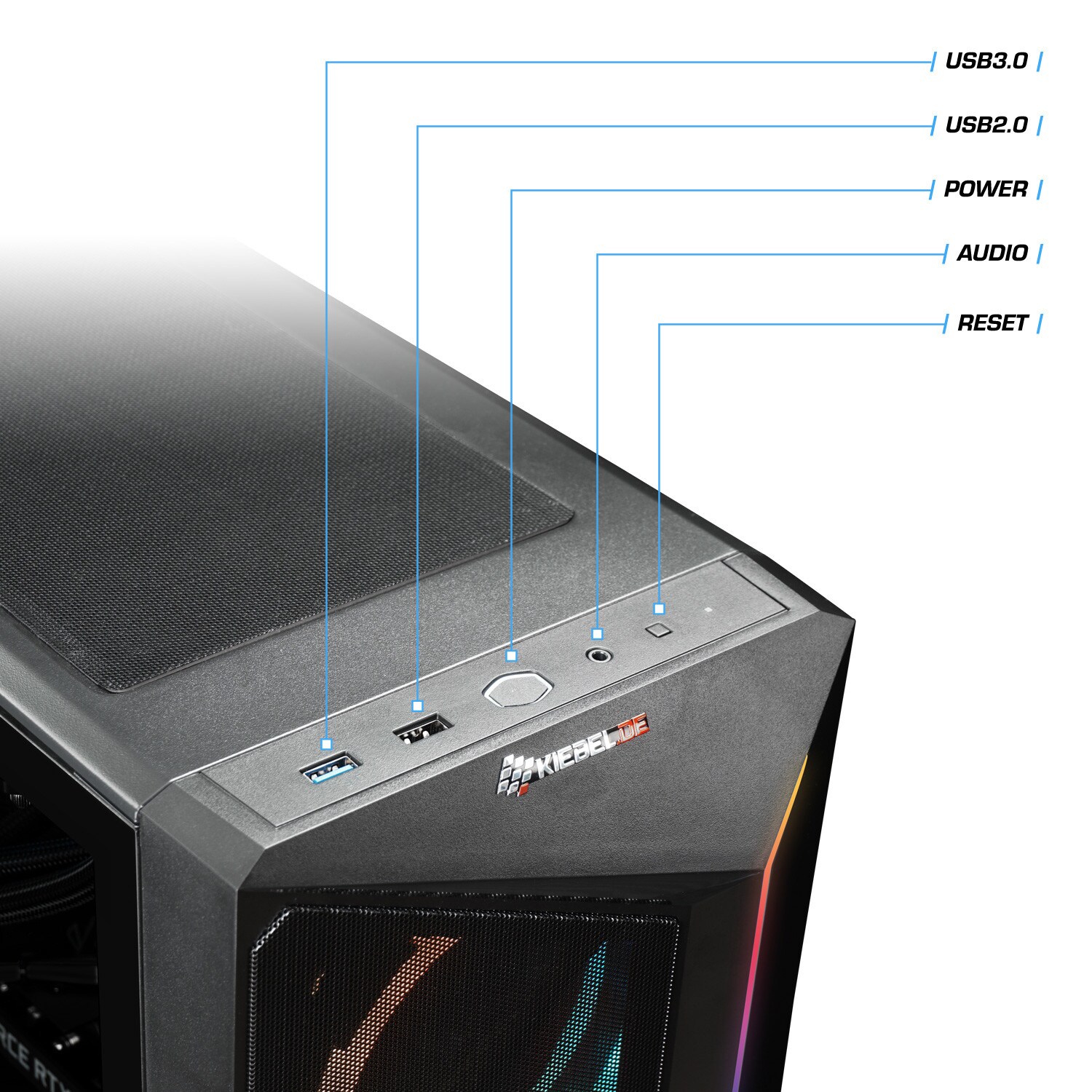 Gaming PC Cobra V AMD Ryzen 5 5500, 16GB DDR4, NVIDIA RTX 4060 8 GB, 1TB SSD, Windows 11