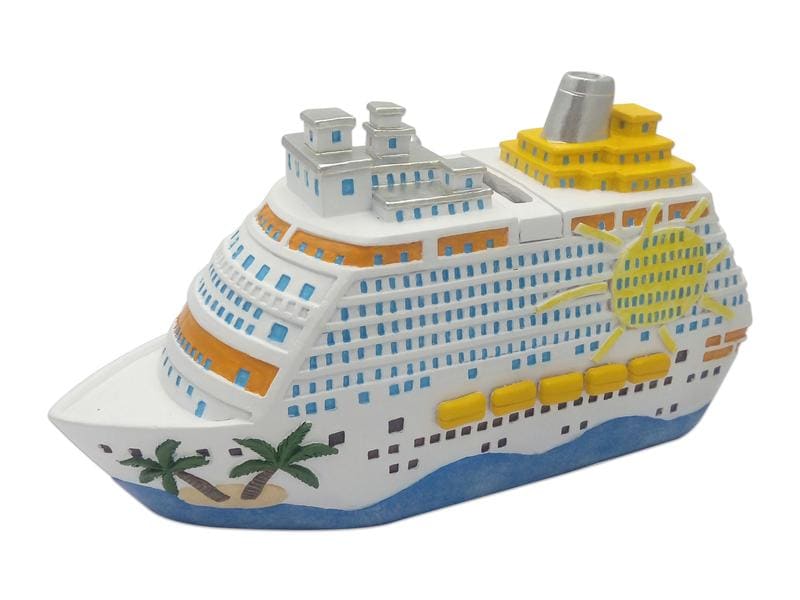 G. Wurm Spardose Kreuzfahrtschiff 7 x 20 x 11 cm Sparkasse für das aufbewahren von Geld