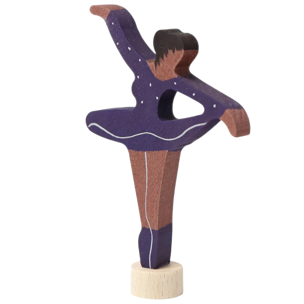 GRIMM's Steckfigur Ballerina Flieder dunkel