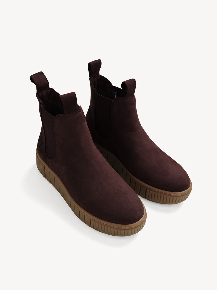 Leren Chelseaboot - rood
