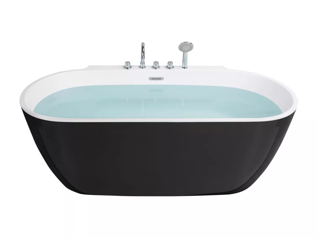 Baignoire îlot noire 170 x 80 cm ROTSO