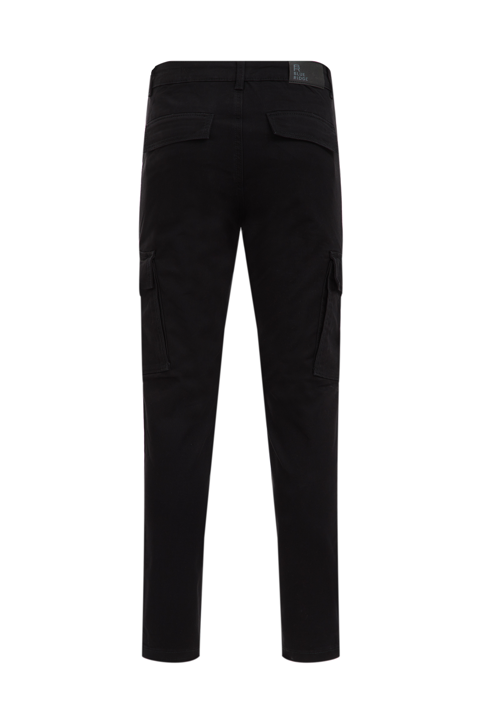 Jongens slim fit cargobroek met stretch Blue Ridge Zwart