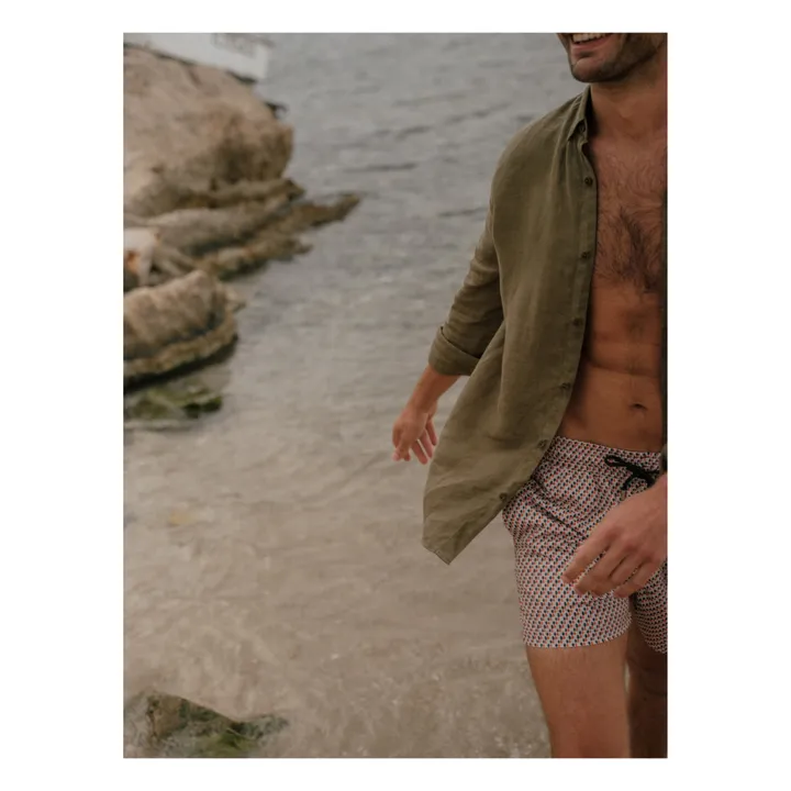 Apnée Short de Bain Mosaïques | Orange