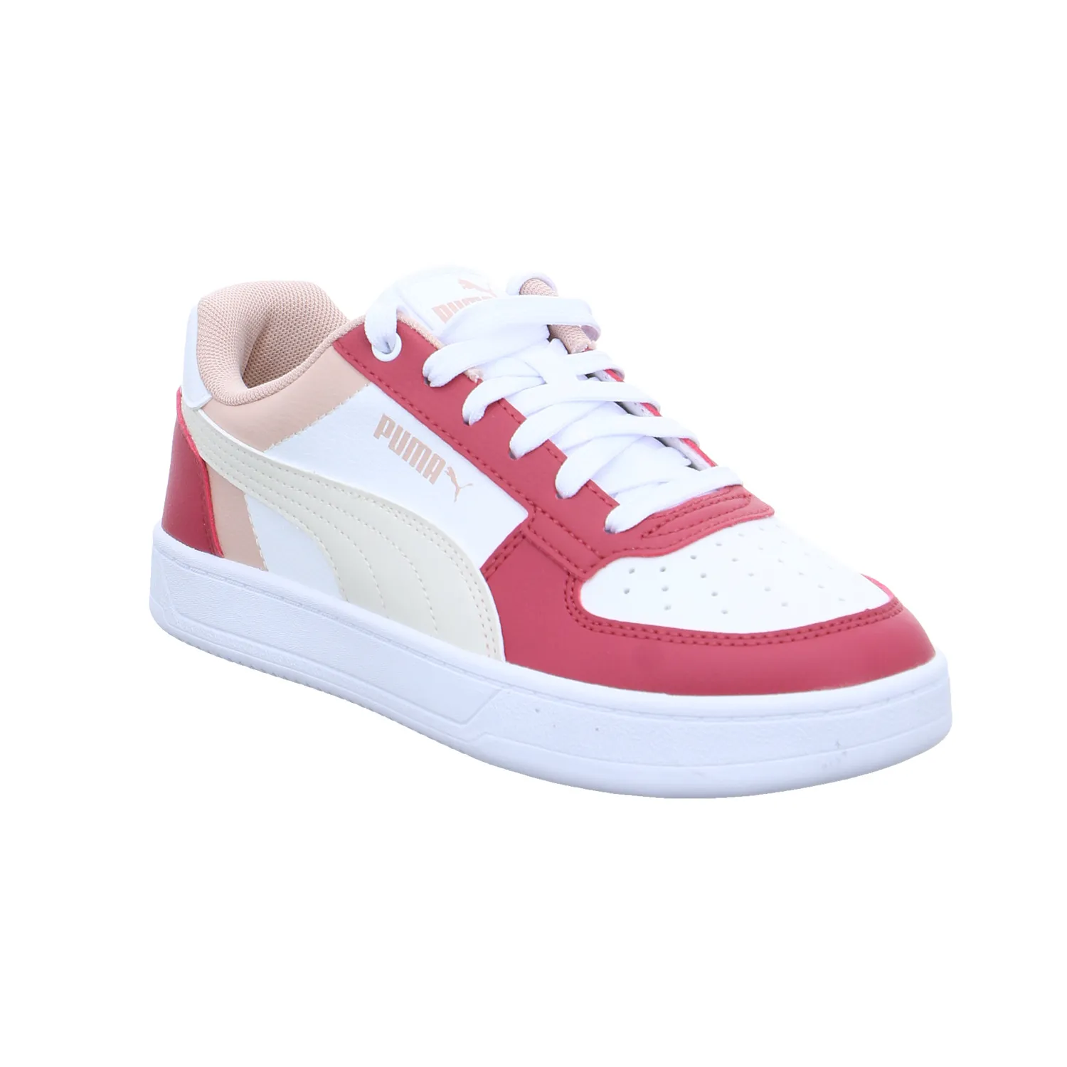 PUMA Kinder Sportschuh Weiss Lederimitat
