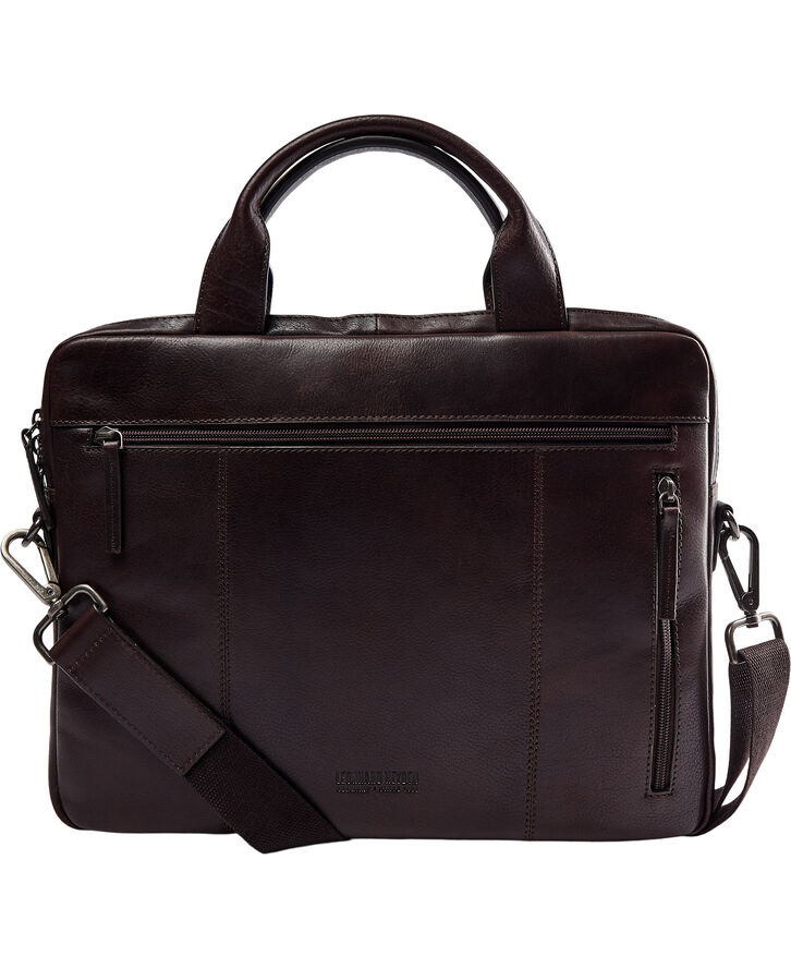 Leonhard Heyden L. HEYDEN ROMA ZIP-BRIEFCASE SLIM 1 COMP. Brown