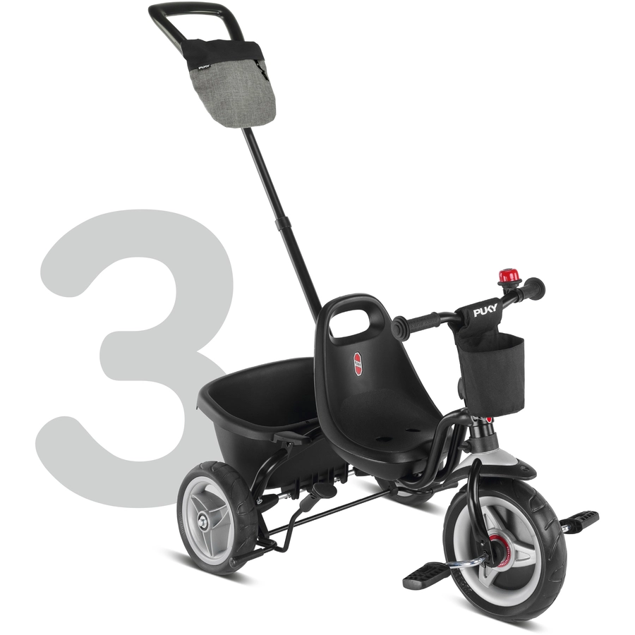 PUKY® 4 in 1 Dreirad Ceety Comfort, schwarz 2442