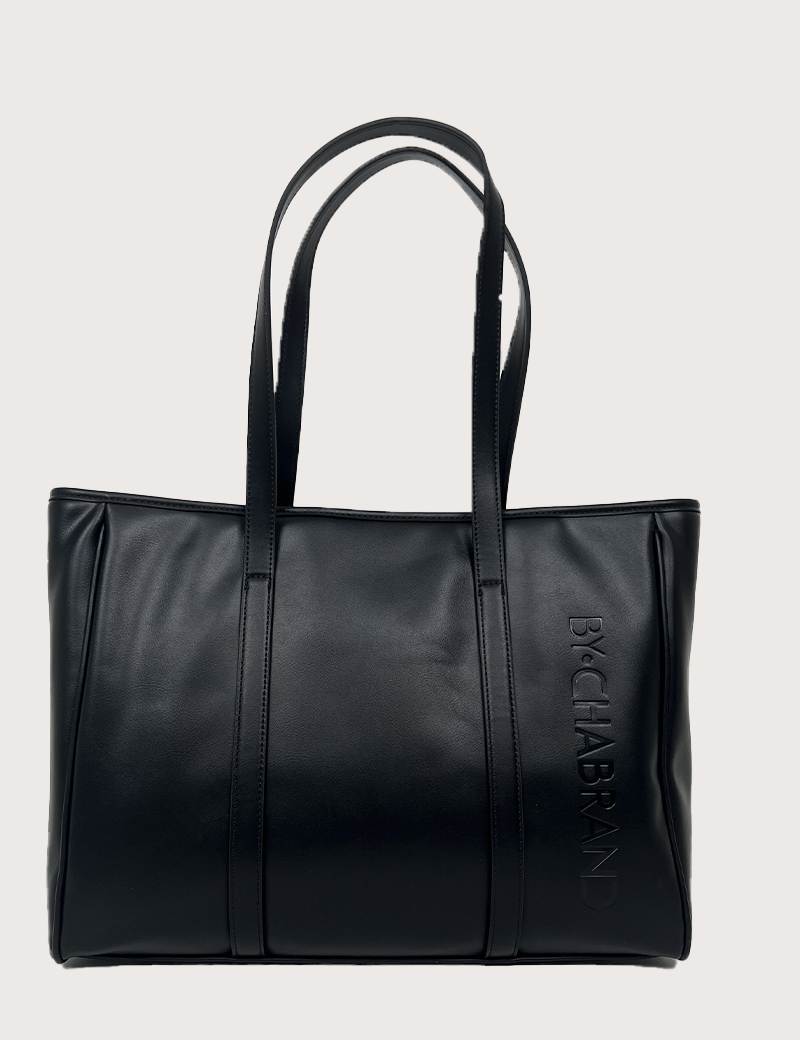 CHABRAND SAC À MAIN SHOPPING NOIR FERMETURE DORÉE