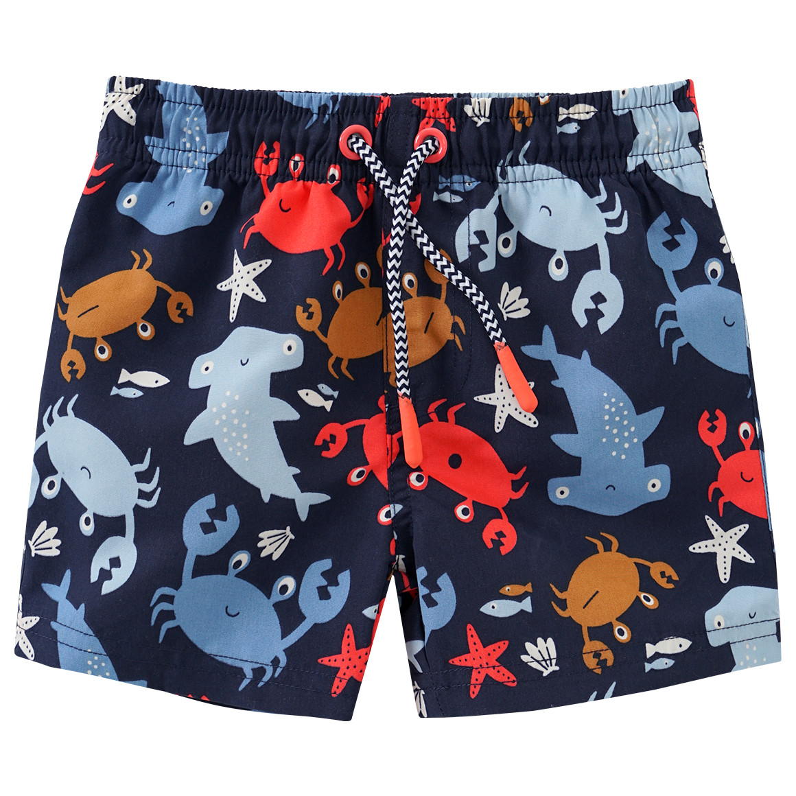 Topomini Baby UV-Badehose mit Allover-Print UPF60 dunkelblau