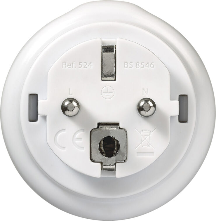 Go Travel UK-EU Adaptor White