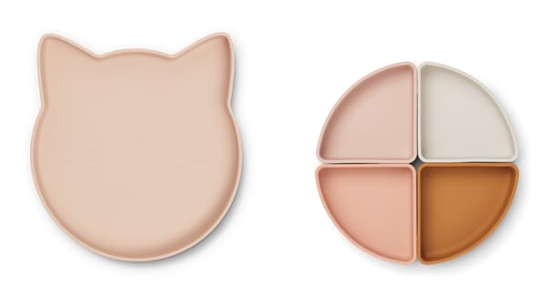 Arne Tallerken med Divider Cat Rose mLiewood