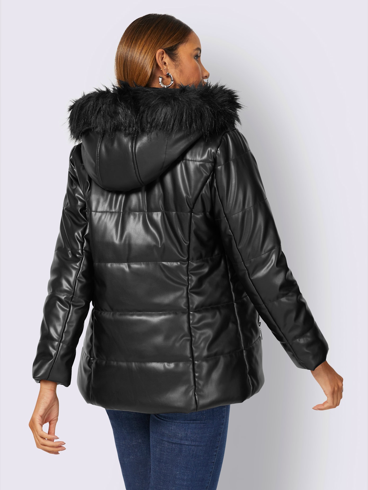 Veste en imitation cuir imitation cuir tendance