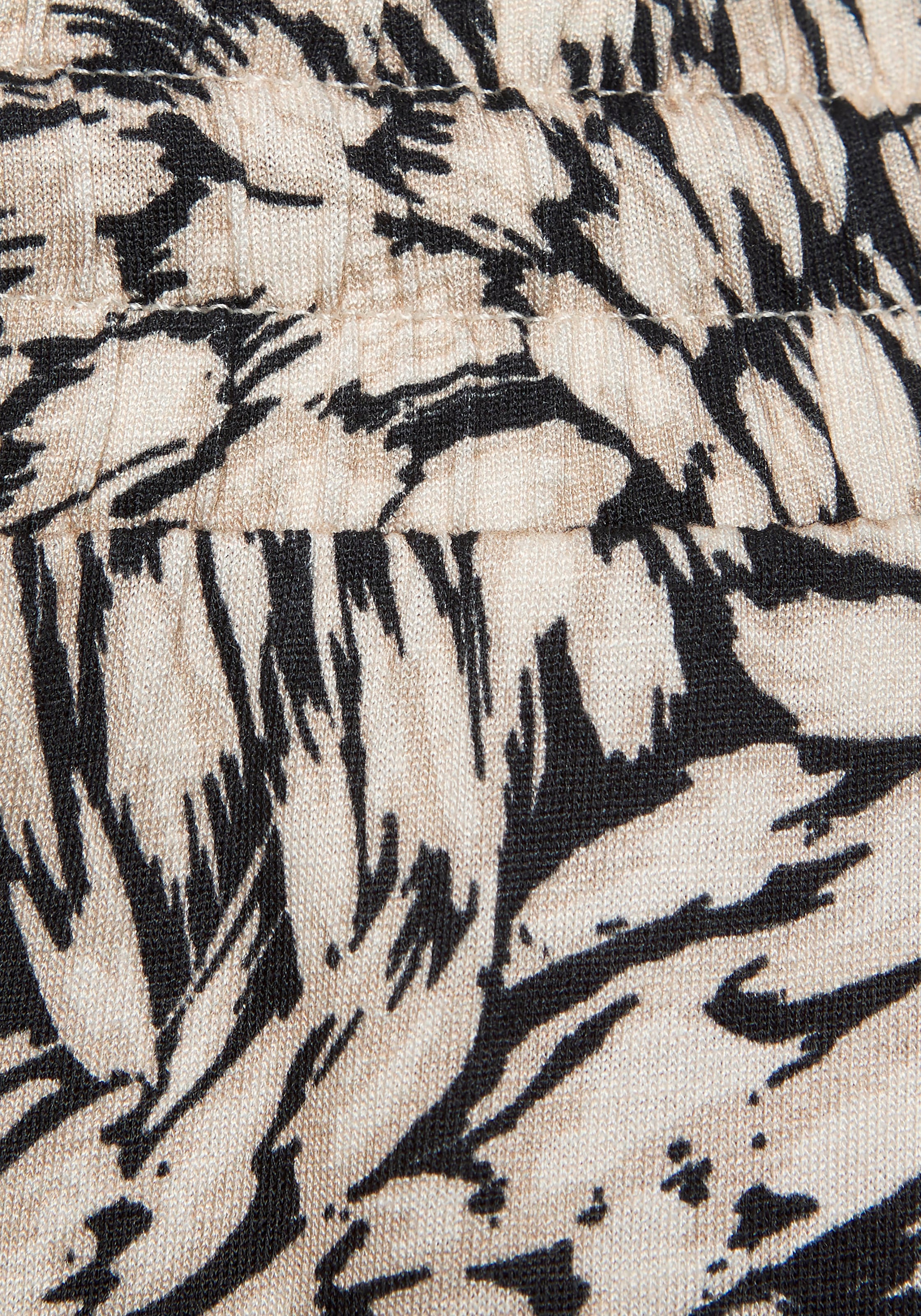 Buffalo Jerseyhose  mit Alloverprint, sommerliche Schlupfhose mit Taschen, Strandhose