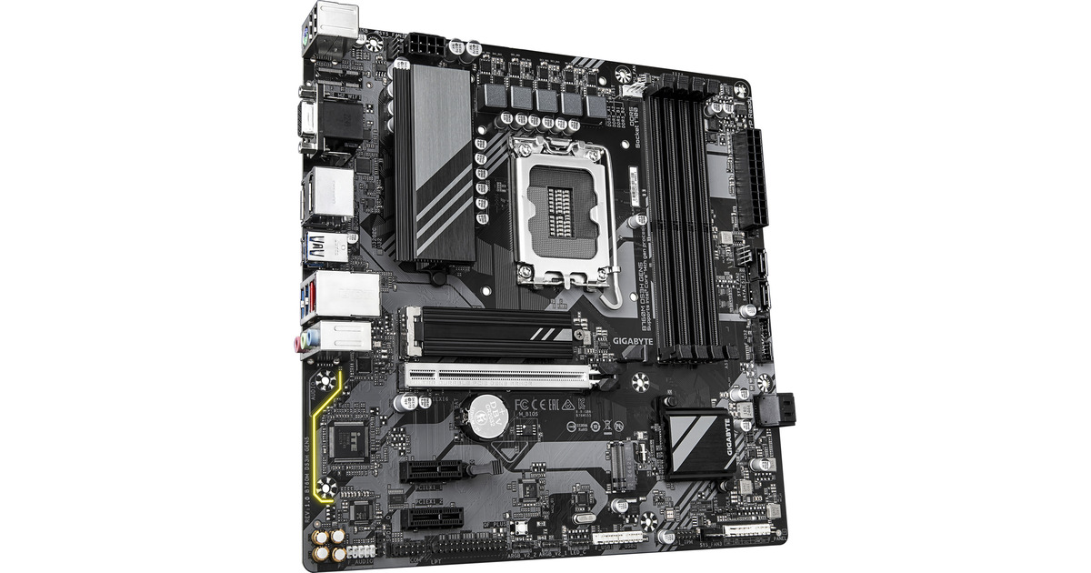 GIGABYTEB760M DS3H GEN5 socket 1700 moederbord  (RAID, 2.5Gb-LAN, Sound, µATX)